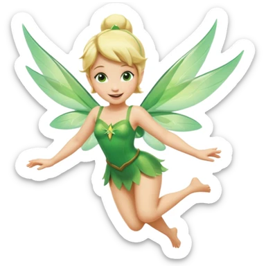 tinkerbell flying sticker