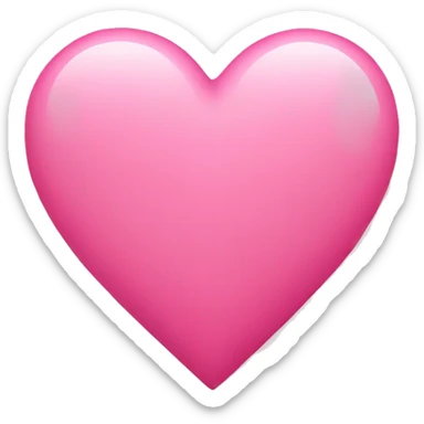 Pink heart emoji  sticker