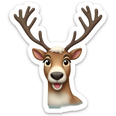 Reindeer sticker
