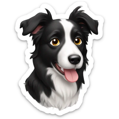 Short hair border collie sticker