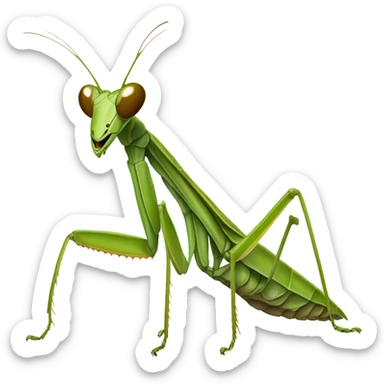Praying mantis sticker