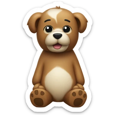 Toy Poole with teddybear cut cute looking sticker