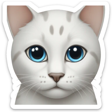 Thai cat with ocean eyes sticker