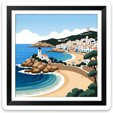 Calella de Palafrugell, charming coastal village in Catalonia sticker