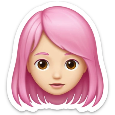 hair follicle, with pink colors sticker