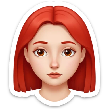 girl with redness under nose sticker