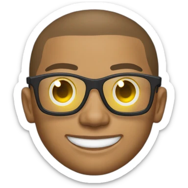 Mbappe qui a des lunettes de soleil sticker