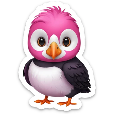 pink puffin 😤😤 sticker