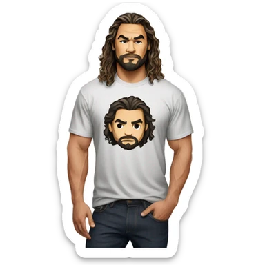 jason momoa wearing tee sticker