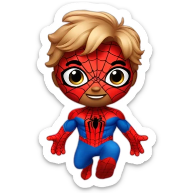 Cute Cartoon spiderman sticker