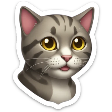 final boss cat sticker