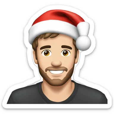 liam payne wearing christmas hat sticker