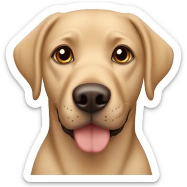 Labrador Dog With Brown eyes named Lotta sticker