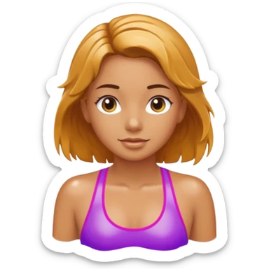 swim girl sticker