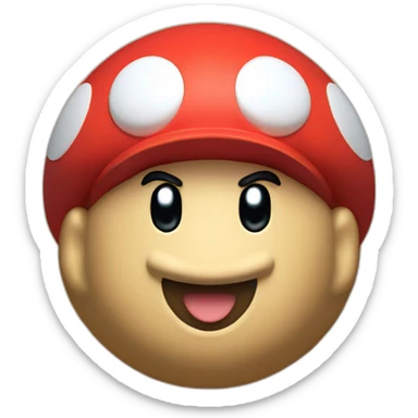 cute mario combined with a bitcoin instead of super mario coin sticker