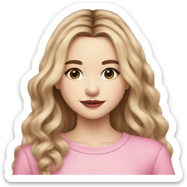 sabrina carpenter wearing pink sticker