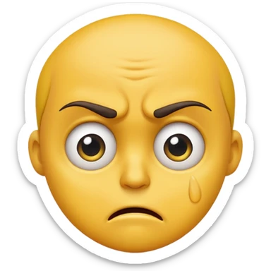 Angry pleading emoji sticker