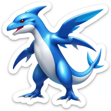 Shiny Koraidon-Latios-Fakémon-hybrid-creature (full body)  sticker