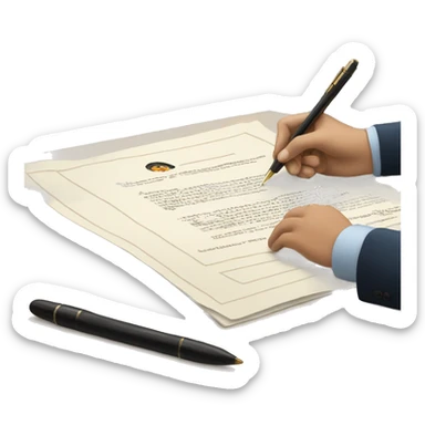 document signing sticker