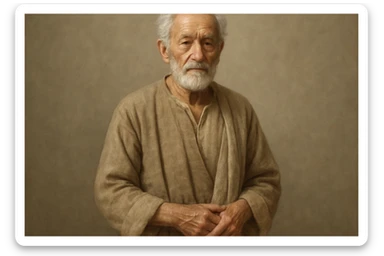 oldiga qarab turgan odamni tasvirlab ber sticker