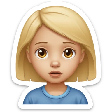 poor dirty begger little girl sticker