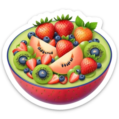 vegetarian fruit salad sticker