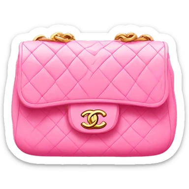 pink chanel purse sticker
