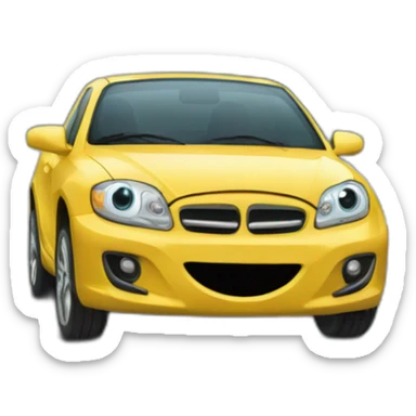 Araignée qui conduit une voiture sticker