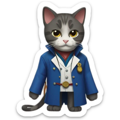 Cat doctor strange marvel avengers movie sticker