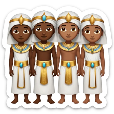 group of egipcian people sticker