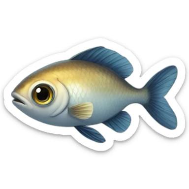big eyed fish sticker