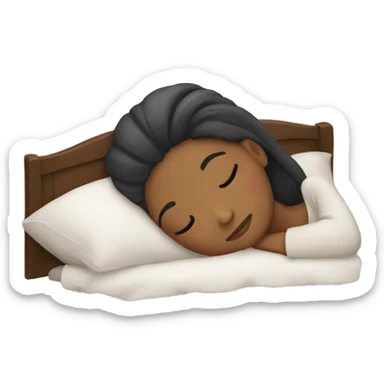 girl sleeping sticker