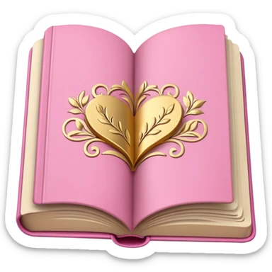 Open book in a girly style sticker