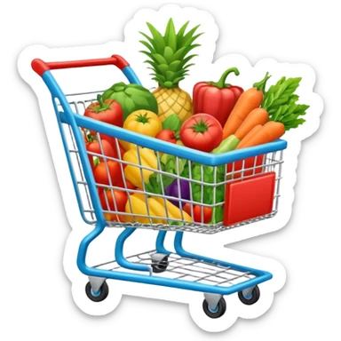 shopping cart full sticker