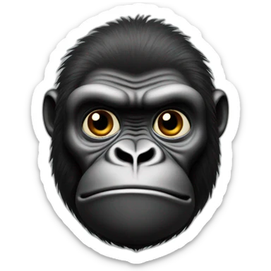 Gorille sur chat sticker