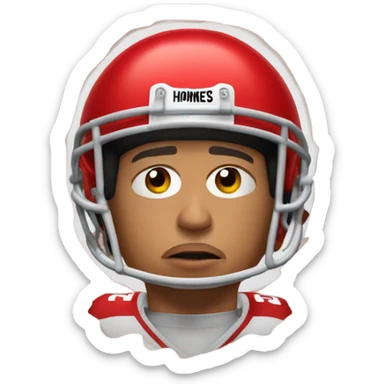 Patrick Mahomes crying to a ref sticker