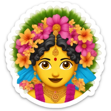 Telangana Bathukamma sticker