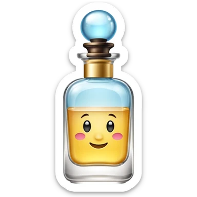 create a fragrance emoji in the style of iphone sticker