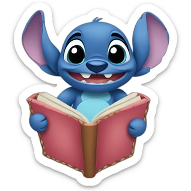 Stitch Disney faisant un coeur sticker