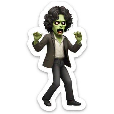 jim morrison zombie dancing sticker