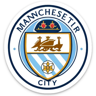 manchester city fc logo sticker