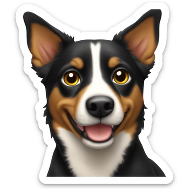 Australian kelpie sitting sticker