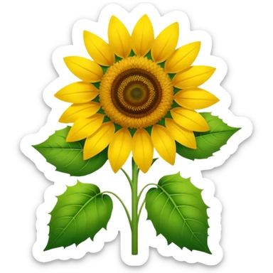 Christmas Sunflower sticker