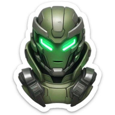 Doom Futuristic Shoulder Pads sticker