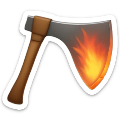 Fire axe sticker