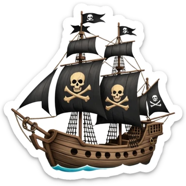 pirate ships sticker