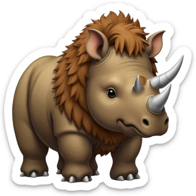 wooly rhinoceros sticker