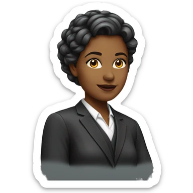 lawyer female 36 yers old sticker