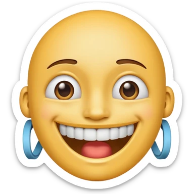 😁 this emoji but with braces sticker