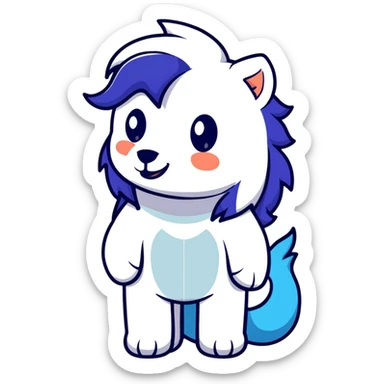 Mane holding himself sticker